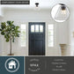 Vaxcel Allerton 12-in. W 3 Light Flush Mount Matte Black