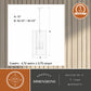 Vaxcel Austen 4L Linear Chandelier Silver Leaf