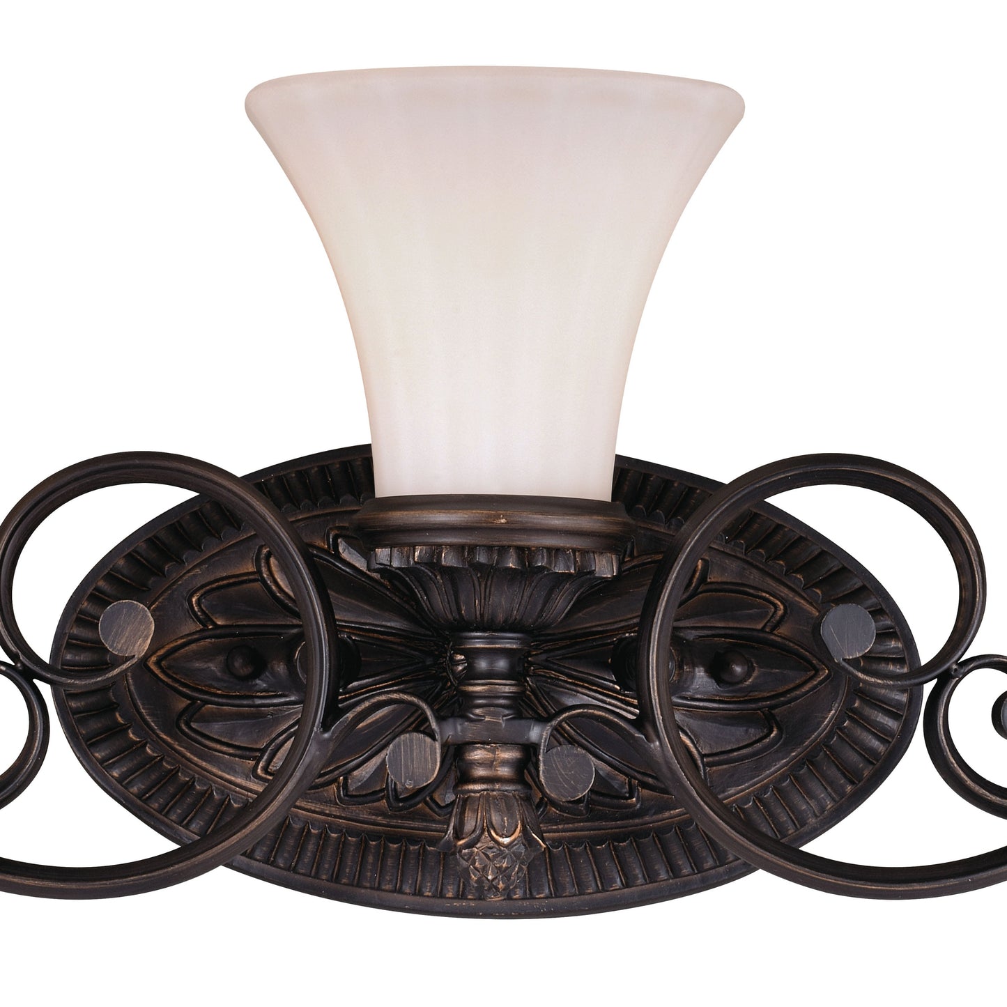 Vaxcel Avenant 23" 3-Light Venetian Bronze Bathroom Vanity Wall Sconce With Etched White Glass Shades