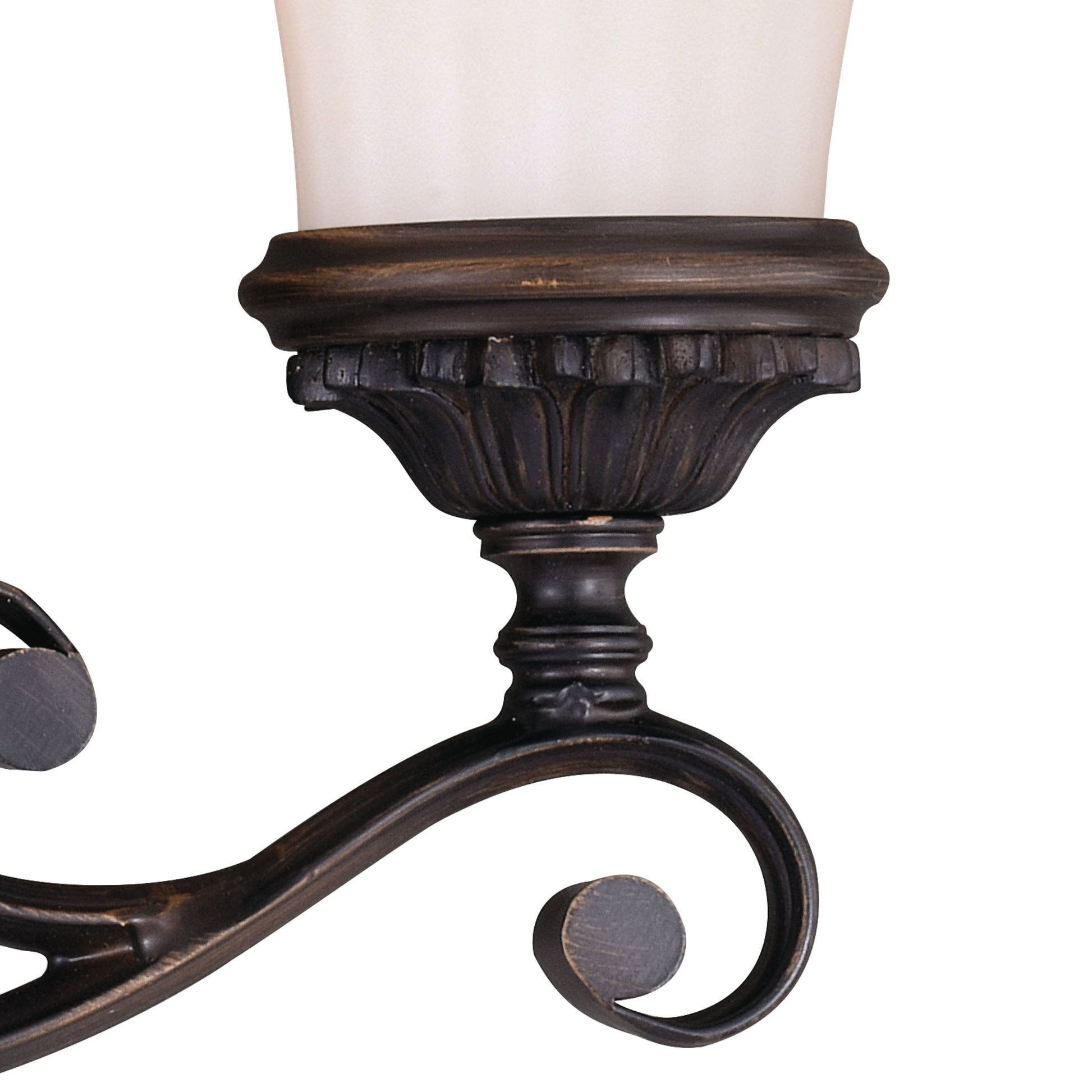 Vaxcel Avenant 23" 3-Light Venetian Bronze Bathroom Vanity Wall Sconce With Etched White Glass Shades