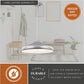Vaxcel Bacio Instalux 21-in LED Pendant Taupe