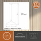 Vaxcel Bacio Instalux 21-in LED Pendant Taupe