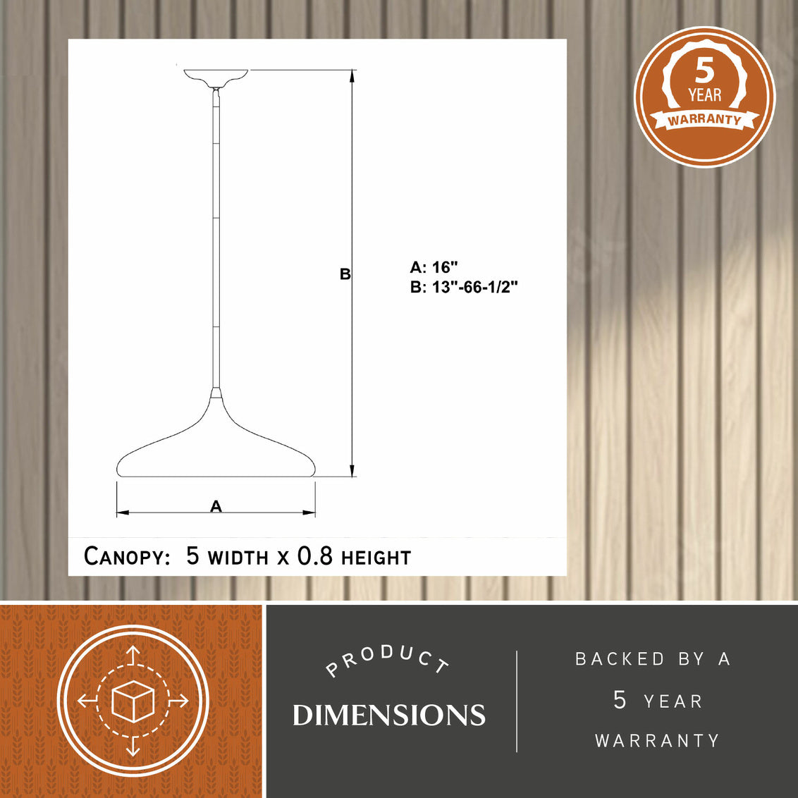 Vaxcel Bacio Instalux 21-in LED Pendant Taupe