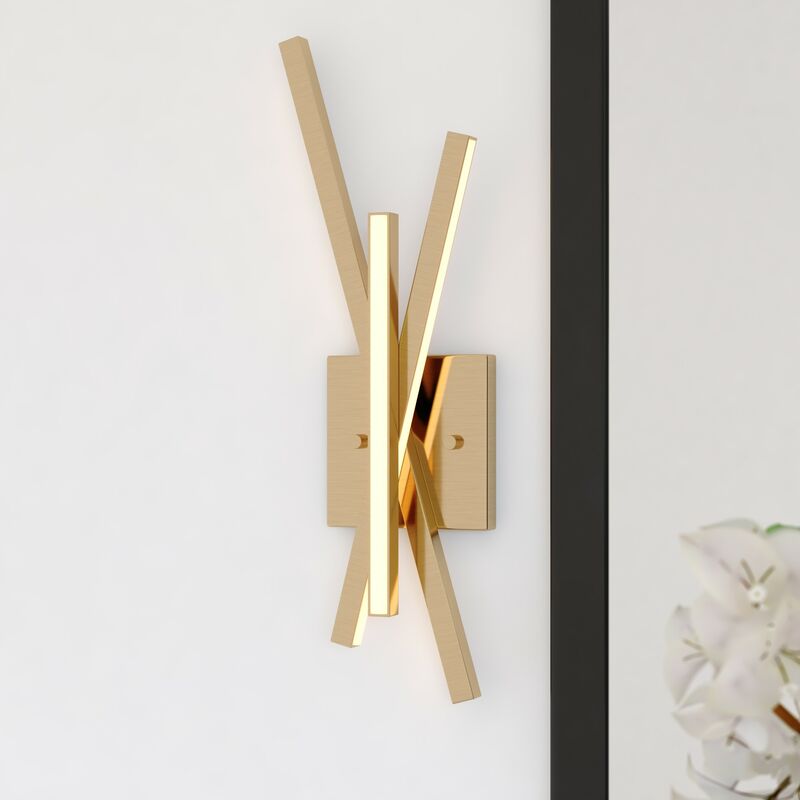 Vaxcel Barcelo 6.25-in. LED Wall Light Light Gold