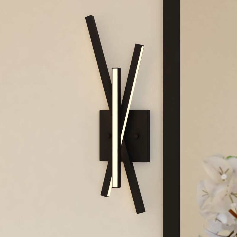 Vaxcel Barcelo 6.25-in. LED Wall Light Matte Black