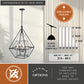Vaxcel Bartlett 24 in. W 4 Light Pendant Oil Rubbed Bronze with Satin Nickel