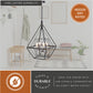 Vaxcel Bartlett 24 in. W 4 Light Pendant Oil Rubbed Bronze with Satin Nickel