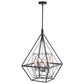 Vaxcel Bartlett 24 in. W 4 Light Pendant Oil Rubbed Bronze with Satin Nickel