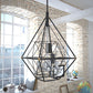 Vaxcel Bartlett 24 in. W 4 Light Pendant Oil Rubbed Bronze with Satin Nickel