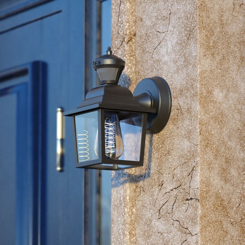 Vaxcel Bedford Dualux 5.25-n. Outdoor Motion Sensor Wall Light Textured Black