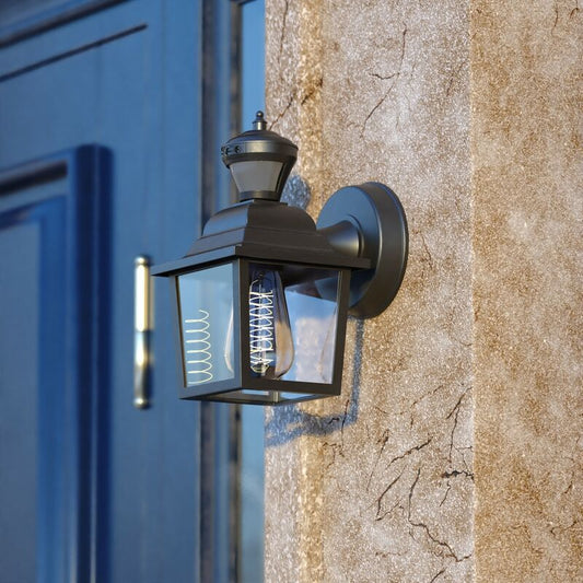 Vaxcel Bedford Dualux 5.25-n. Outdoor Motion Sensor Wall Light Textured Black