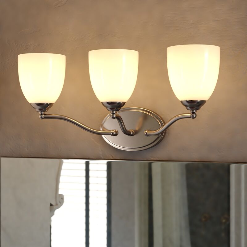 Vaxcel Bellwood 21.5-in. W 3 Light Vanity Satin Nickel