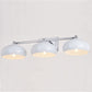 Vaxcel Belmont 28" 3-Light Chrome and White Mid-Century Modern Bathroom Vanity Wall Light With White Metal Dome Shades