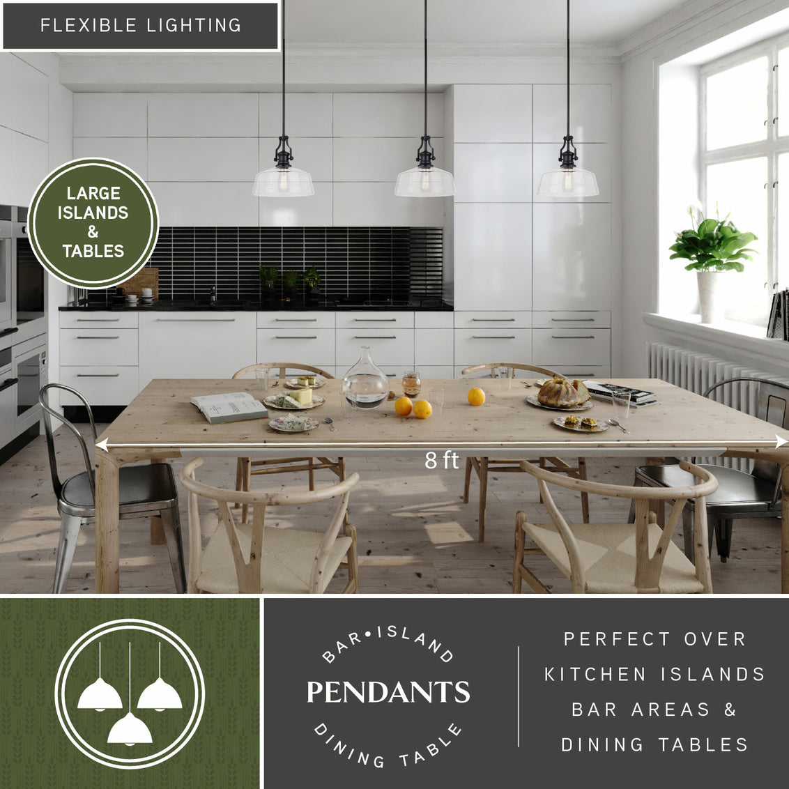 Vaxcel Beloit 12-in. Pendant Matte Black