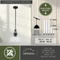 Vaxcel Beloit 12-in. Pendant Matte Black