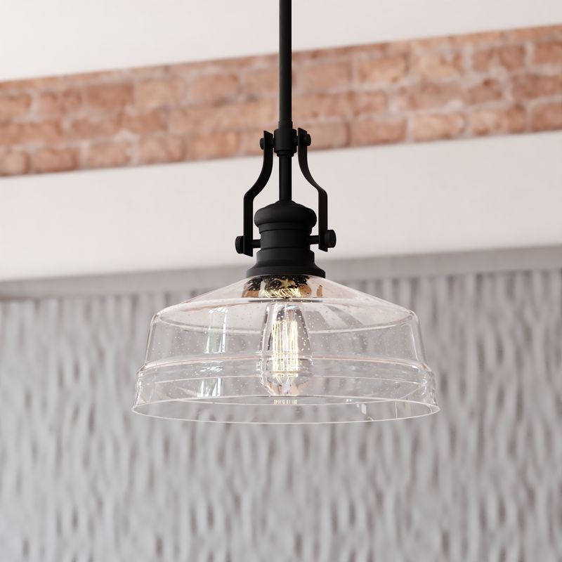 Vaxcel Beloit 12-in. Pendant Matte Black