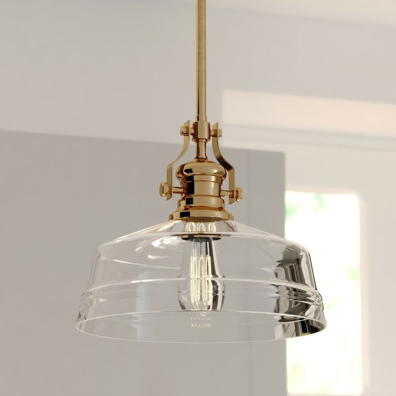 Vaxcel Beloit 12-in. W Pendant Brushed Gold