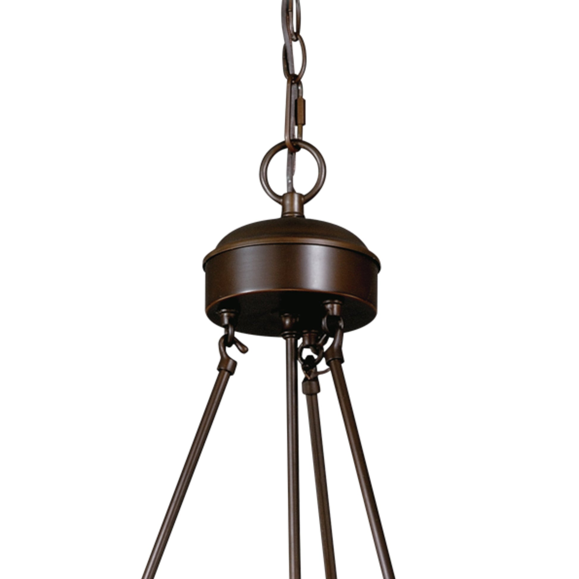 Vaxcel Bozeman 29" 9-Light Bronze Rustic Bear Steel Chandelier With Amber Flake Glass Shades
