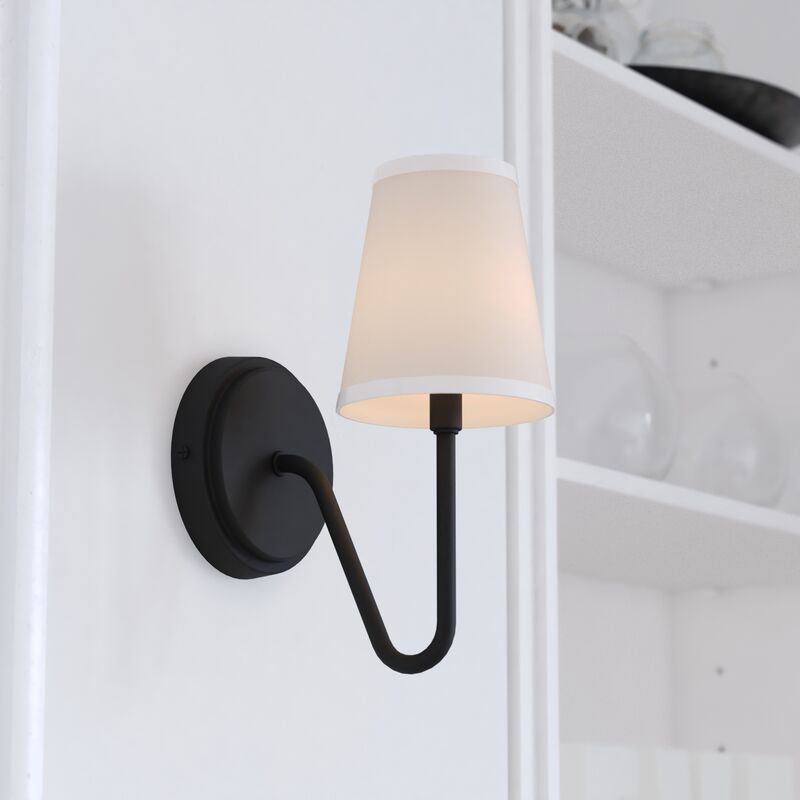 Vaxcel Briar 1 Light Wall Light Matte Black