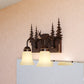 Vaxcel Bryce 17" 2-Light Bronze Rustic Deer Bathroom Vanity Fixture With Amber Flake Glass Shades