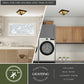 Vaxcel Burbank 13.5-in. W 4 Light Semi-Flush Mount Muted Gold