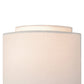 Vaxcel Burnaby 7" 1-Light Gold Mid-Century Modern Flush Wall Sconce With White Linen Shade