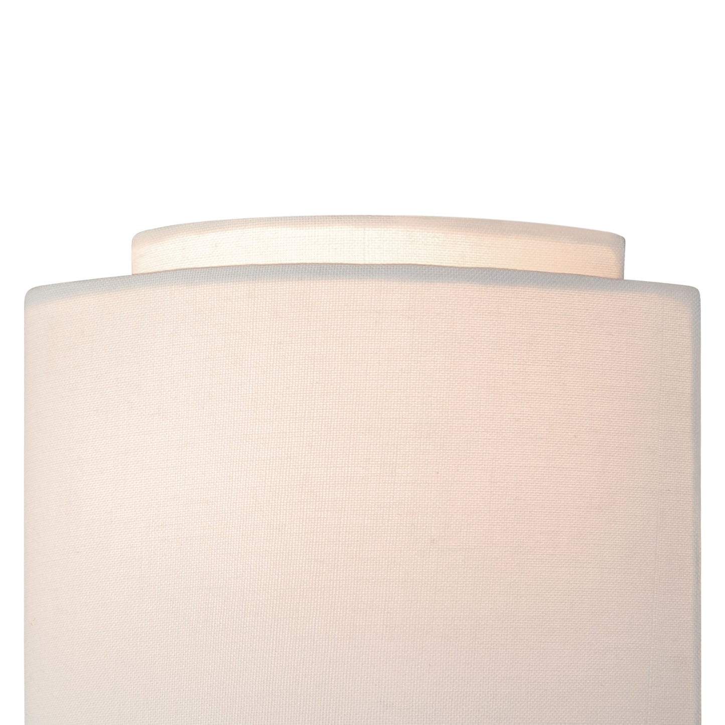 Vaxcel Burnaby 7" 1-Light Gold Mid-Century Modern Flush Wall Sconce With White Linen Shade