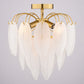 Vaxcel Burnett 14-in. W 2 Light Semi-Flush Mount Matte Black