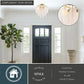 Vaxcel Burnett 14-in. W 2 Light Semi-Flush Mount Matte Black