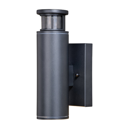 Vaxcel Chiasso 5" 1-Light Black LED Motion Sensor Dusk to Dawn Dark Sky Outdoor Wall Light
