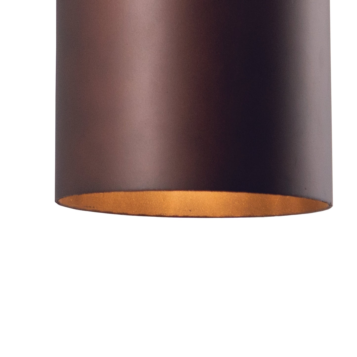 Vaxcel Chiasso 5" 2-Light Aluminum Bronze Cylinder Outdoor Wall Lantern With Clear Glass Cover