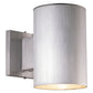 Vaxcel Chiasso Aluminum 1-Light Silver Dark Sky Cylinder Outdoor Wall Light