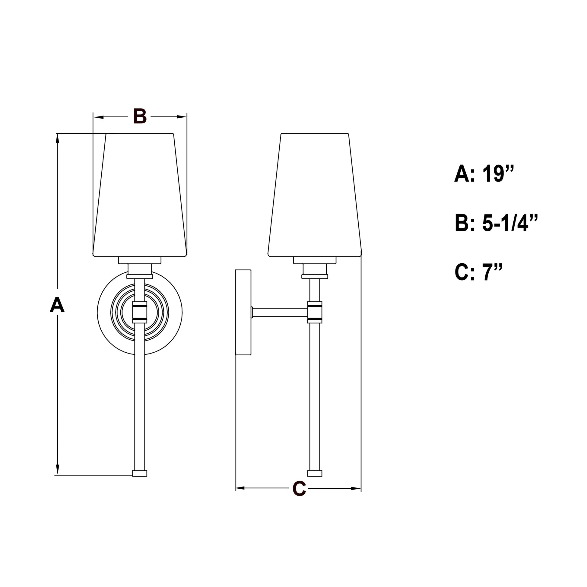 Vaxcel Clark 5" 1-Light Satin Nickel Bathroom Wall Sconce With White Frosted Opal Glass