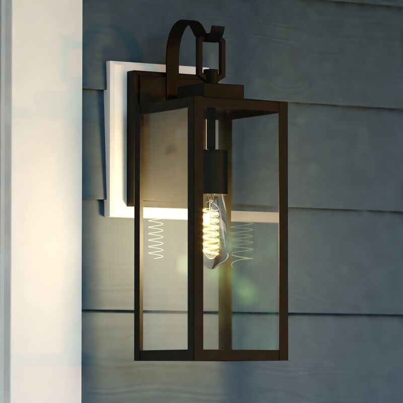 Vaxcel Clinton 6-in. Outdoor Wall Light Matte Black