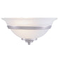 Vaxcel Da Vinci 12" 1-Light Brushed Nickel Half Moon Wall Sconce With White Alabaster Glass Shade