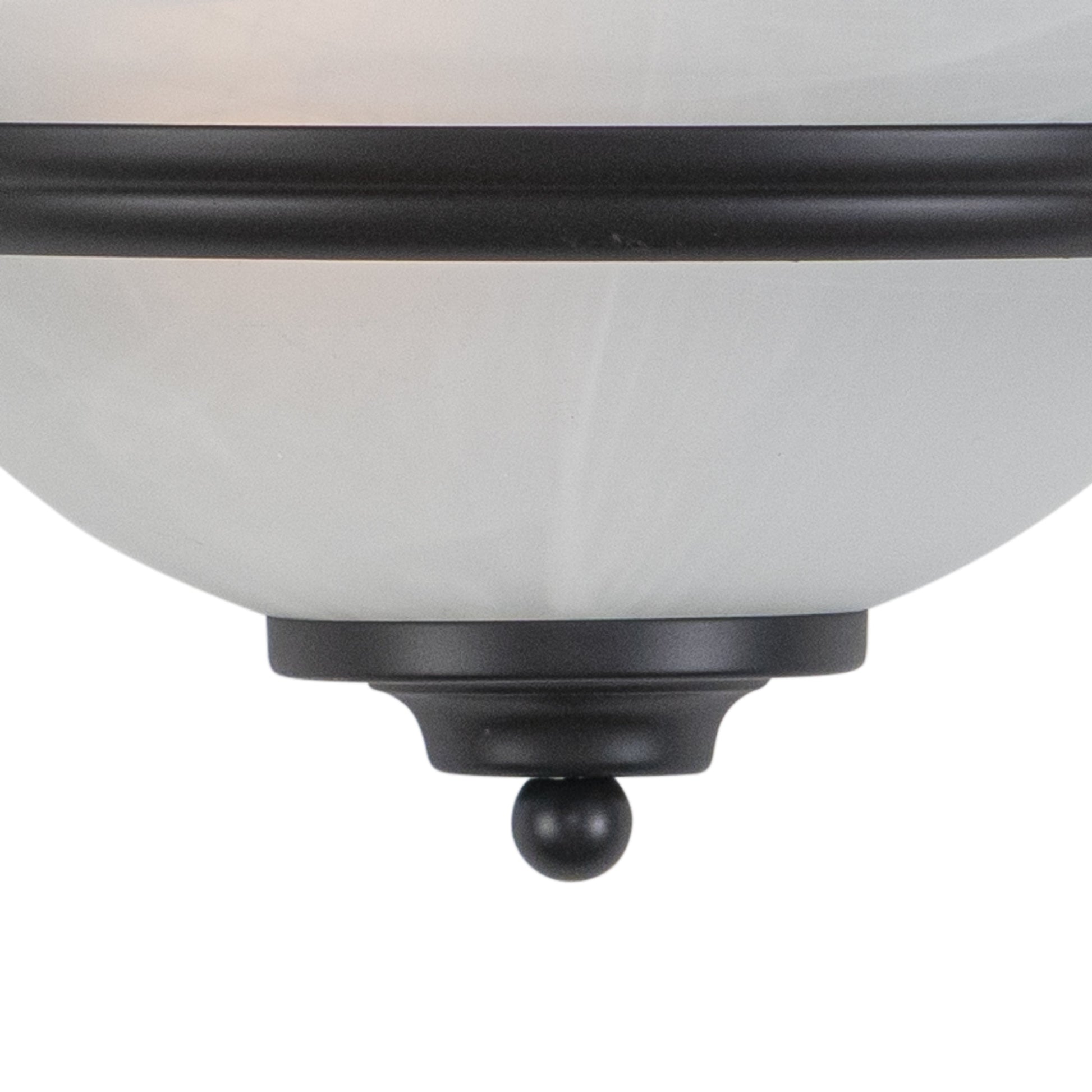 Vaxcel Da Vinci 12" 1-Light Oil Burnished Bronze Half Moon Wall Sconce With White Alabaster Glass Shade