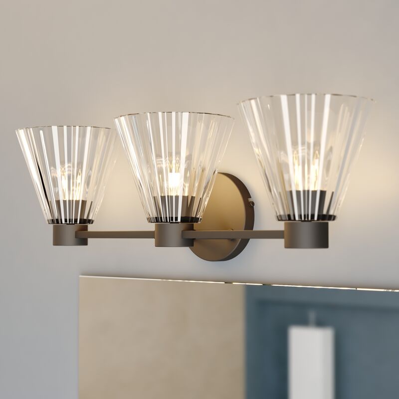 Vaxcel Dalton 23-in. 3 Light Vanity Matte Black