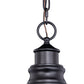 Vaxcel Delano 11" 1-Light Oil Burnished Bronze and Light Gold Farmhouse Outdoor Pendant Light With Dome Metal Shade