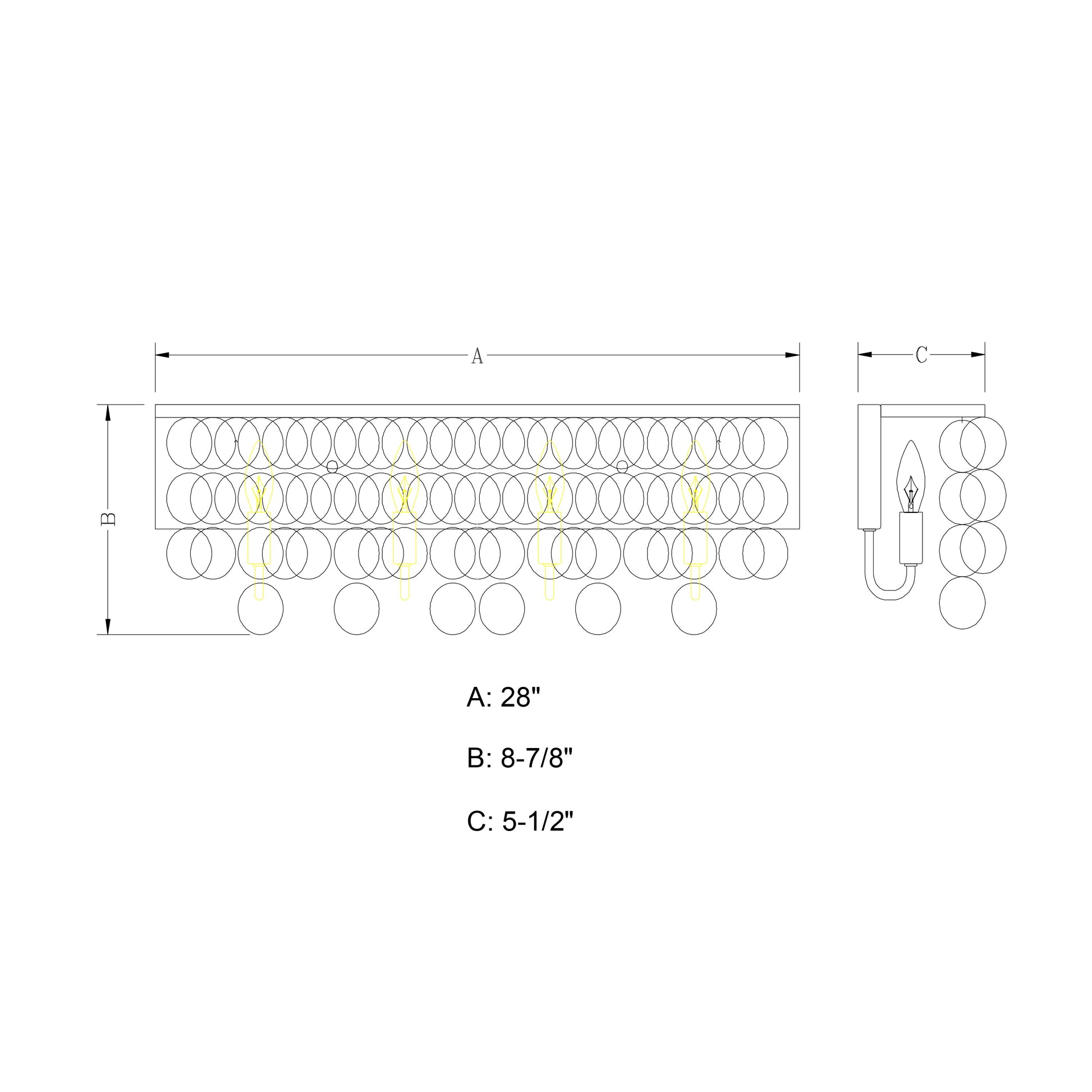 Vaxcel Elsa 28" 4-Light Satin Nickel Coastal Bathroom Vanity Fixture With Capiz Shell Shade