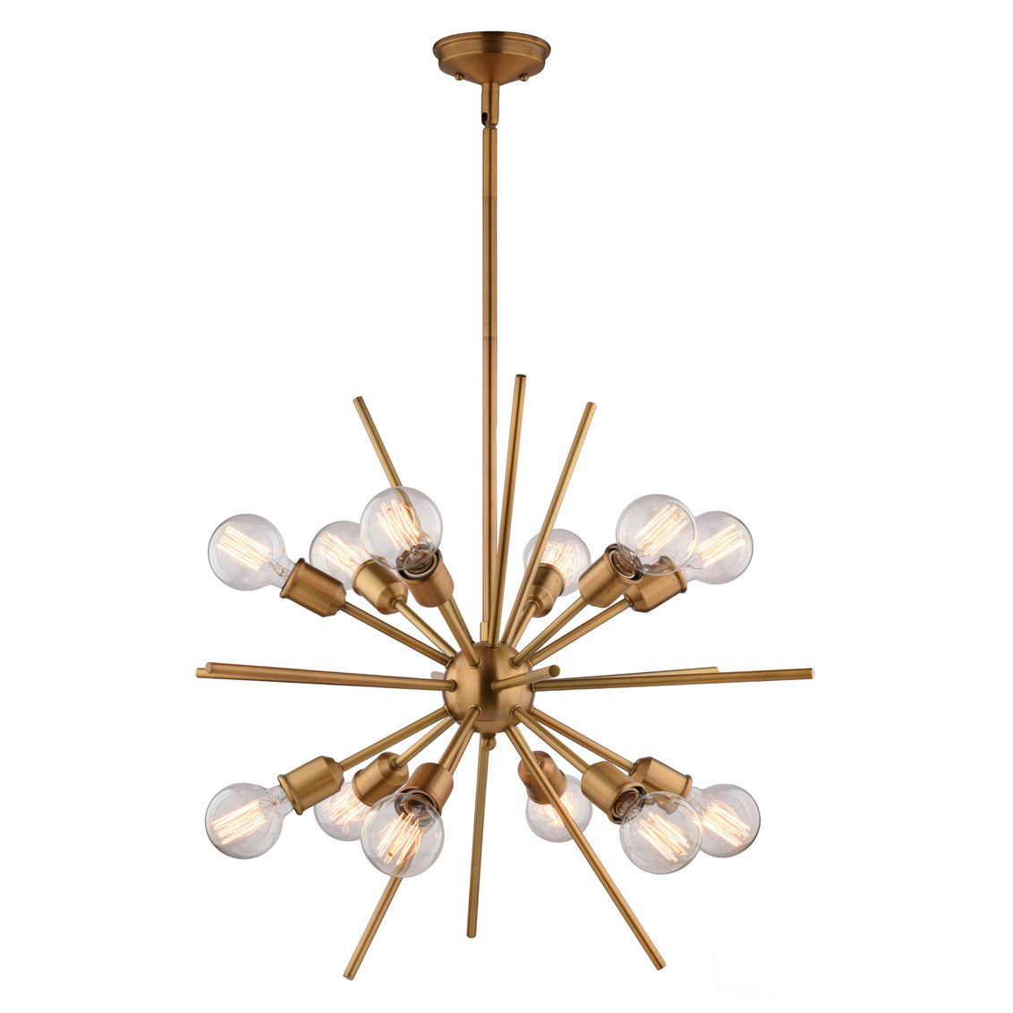 Vaxcel Estelle 27.5" Natural Brass Light Pendant