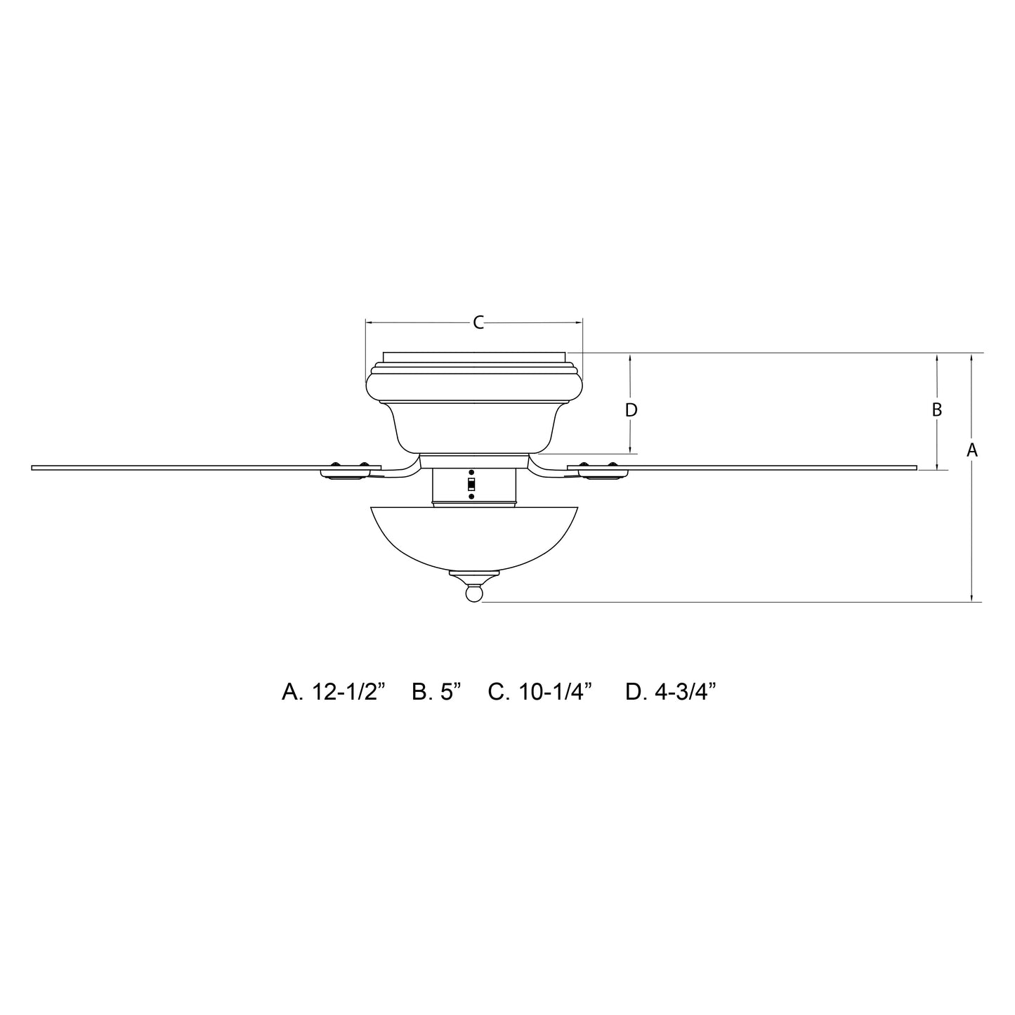 Vaxcel Expo 42" Flush Mount Satin Nickel Ceiling Fan With 2-Light LED Light Kit