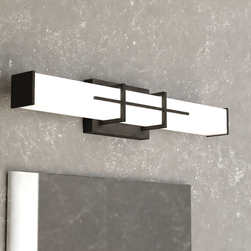 Vaxcel Fuller Park 23-in. W LED Vanity Matte Black