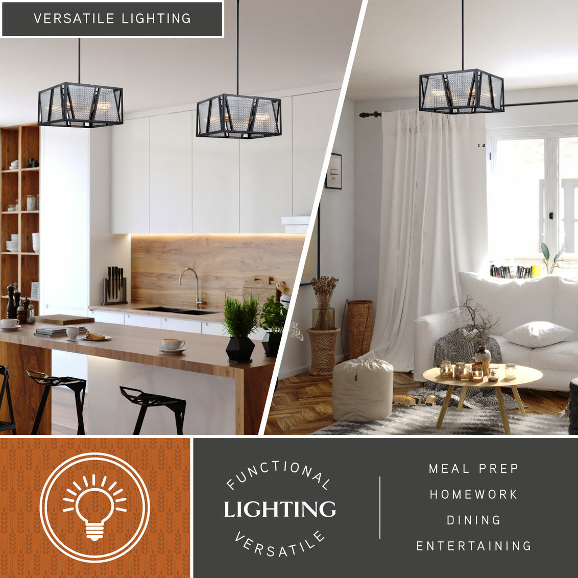 Vaxcel Grant 12-in Pendant Burnished Bronze
