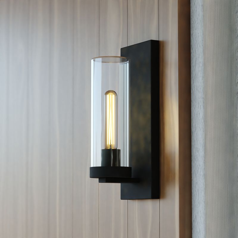 Vaxcel Grantley 4.75-in Outdoor Wall Light Matte Black