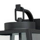 Vaxcel Granville 10" 3-Light Oil Burnished Bronze Geometric Outdoor Wall Lantern With Clear Glass Shade