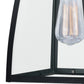 Vaxcel Granville 8" 1-Light Oil Burnished Bronze Outdoor Lantern Pendant With Clear Glass Shade