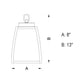 Vaxcel Granville 8" 1-Light Oil Burnished Bronze Outdoor Lantern Pendant With Clear Glass Shade