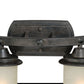 Vaxcel Halifax 14" 2-Light Black Walnut Rustic Bathroom Vanity Fixture With Creme Cognac Glass Shades