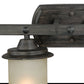 Vaxcel Halifax 30" 4-Light Bronze Rustic Bathroom Vanity Fixture With Creme Cognac Glass Shades