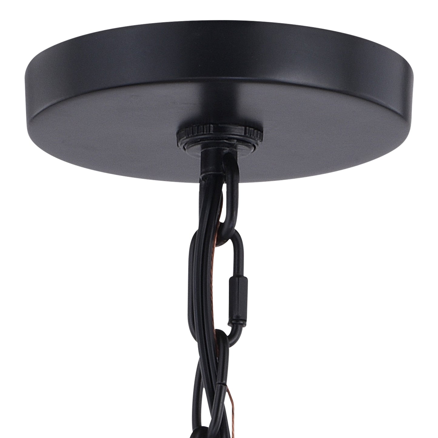 Vaxcel Hayes 10" 1-Light Black Farmhouse Mini Pendant Lantern Ceiling Light With Cage